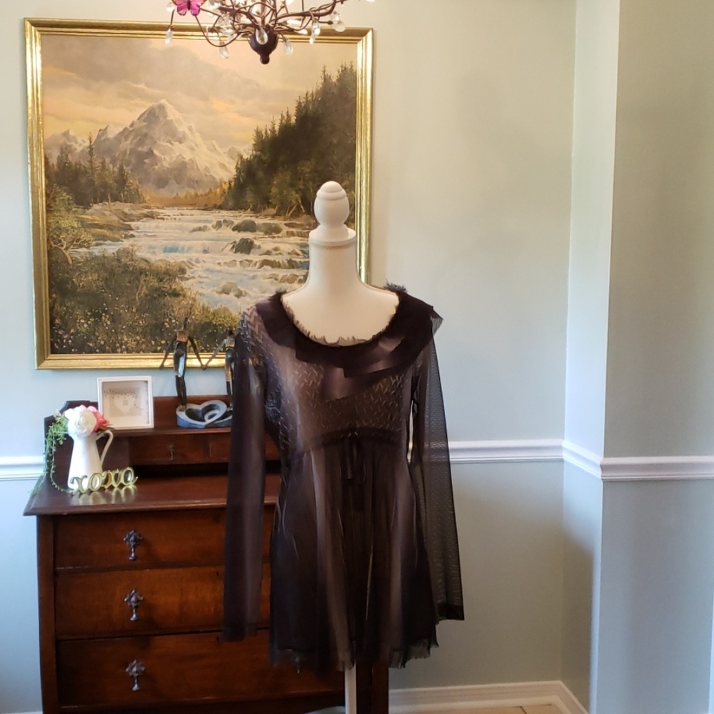 Komarov Ombré Sheer Dress/Tunic